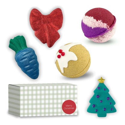 Tinsel Treats Christmas Bath Bomb Gift Set by Bath Box Australia