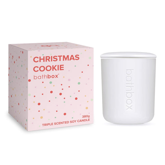 Christmas Cookie Candle , Sprinkle Candle, Natural Soy Wax, Large Triple Scented, Strong Double Wick Candle by Bath Box Australia